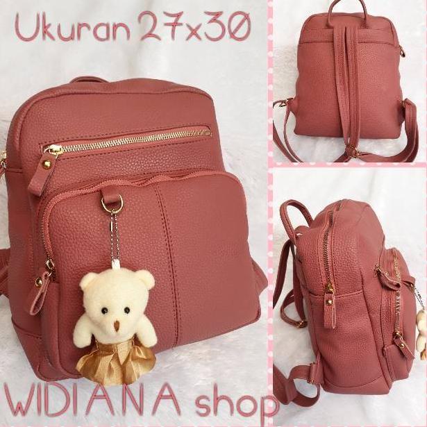 PSI.19Au22ᴮ ▫ Tas Wanita Papirut Gendong Kasual Kekinian 2021 Kulit Jeruk Sintetiskulit jeruk