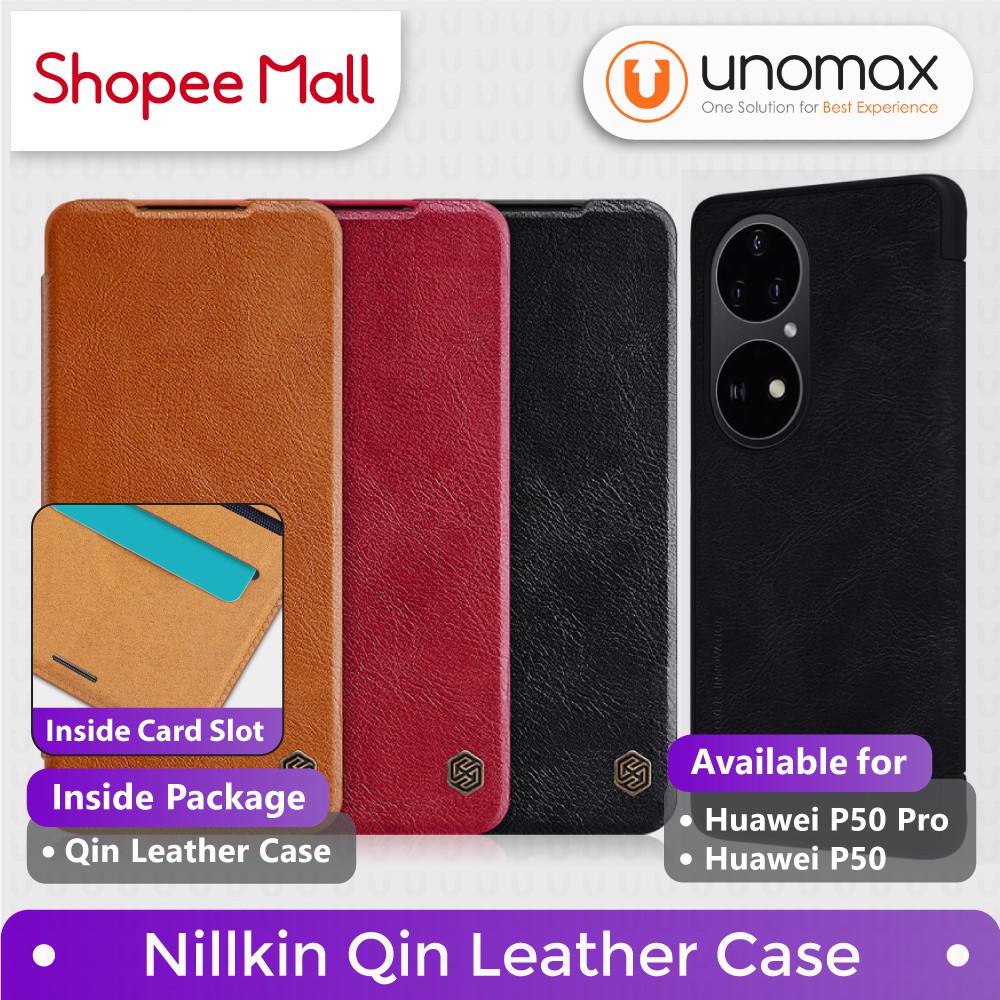 Case Huawei P50 / P50 Pro Nillkin Qin Leather Flip Casing