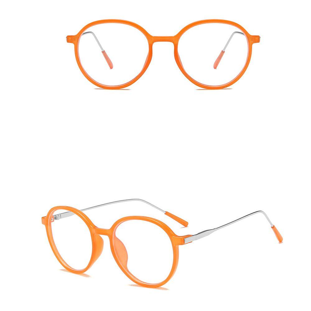 Agustina Bingkai Bulat Spectacles Personality Retro Simple Anti Radiasi Kacamata Anti Cahaya Biru Pria Kacamata Baca Lensa Bening Kacamata Kacamata Optik