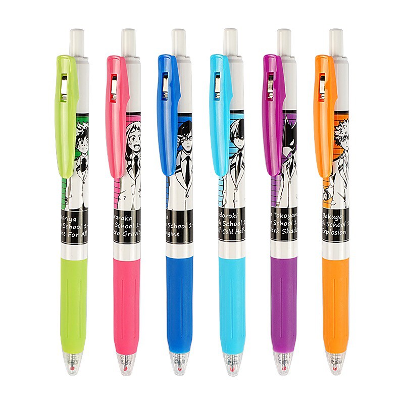 

Zebra Sarasa My Hero Academia Katsuki Bakugo Shoto Todoroki Gel Ink Pen 0.5mm Pulpen Limited Edition