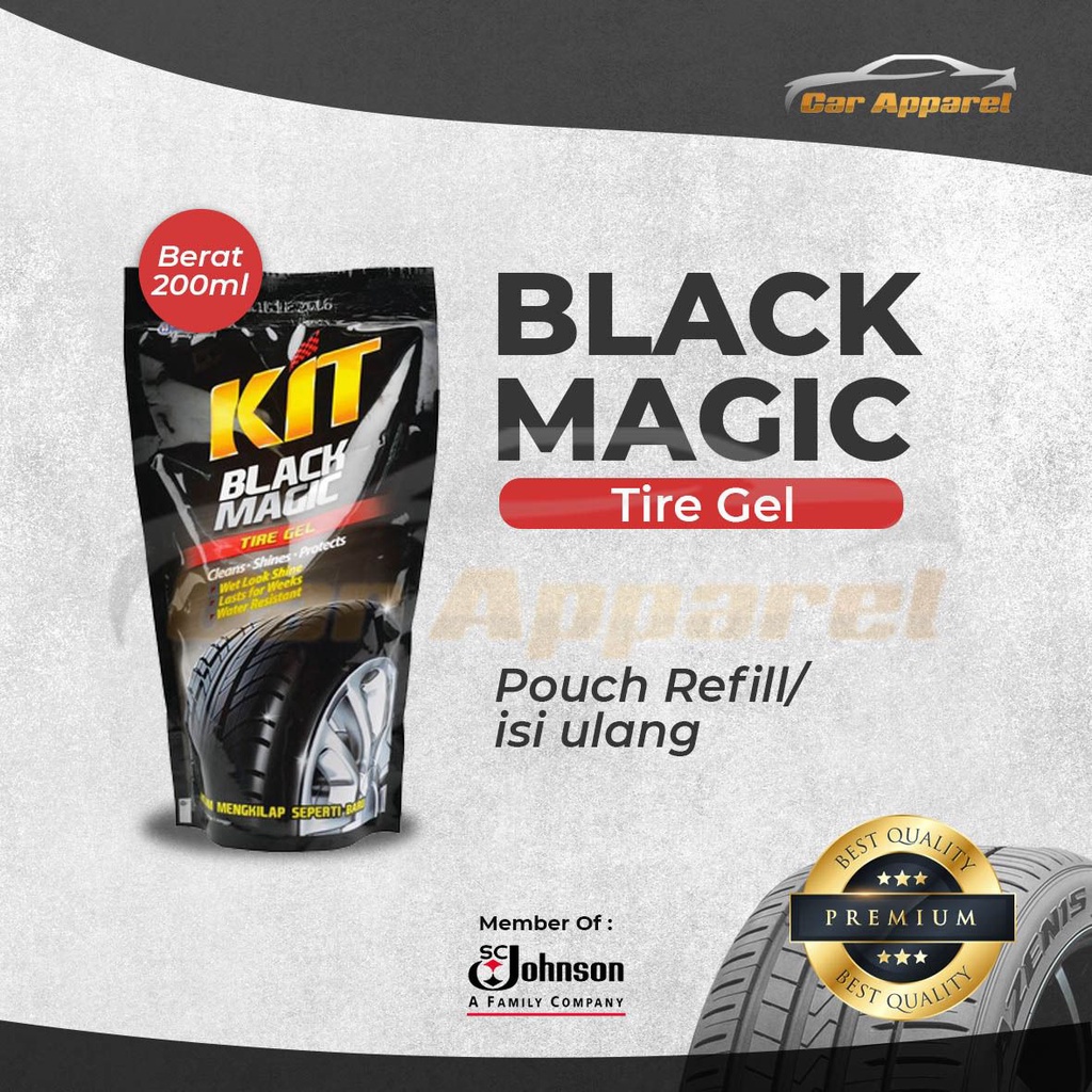 Jual Kit Black Magic Tire Gel Isi Ulang Semir Ban 200ml Indonesia