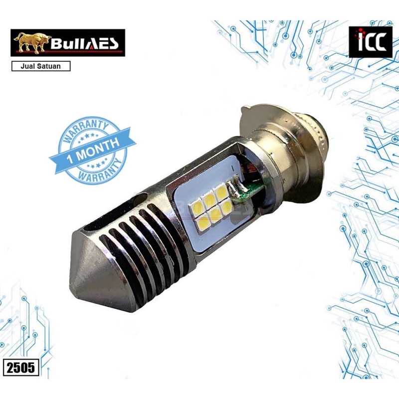 LAMPU MOTOR LED PUTIH H6 2 SISI 12 MATA TITIK AC DC HIGH LOW LAMPU JAUH DEKAT UNIVERSAL HONDA YAMAHA SUZUKI NMAX PCX VARIO BEAT SCOOPY AEROX VIXION 125 150 DLL va NN-1