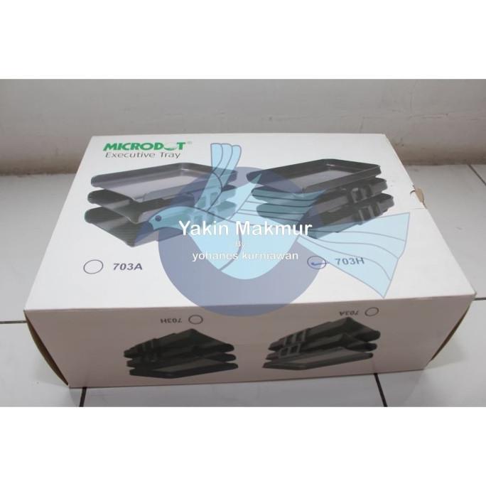 

Office & Stationery | Document Organizer | Microdot Executive Tray ( 3 Susun ) | Best Seller