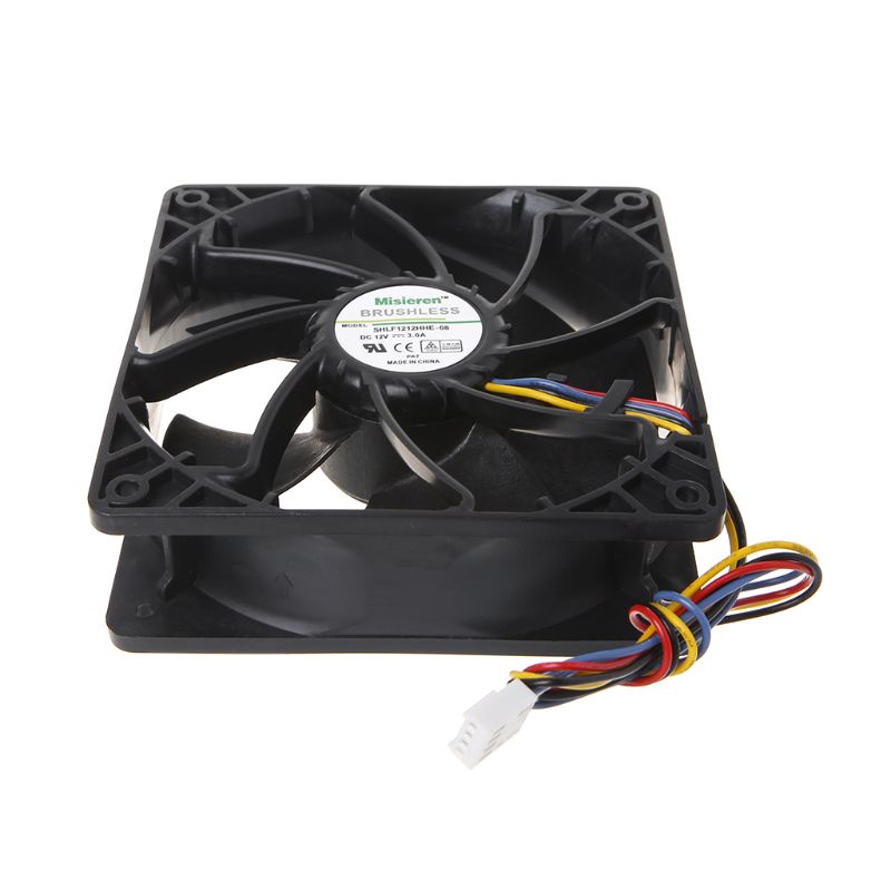 Bt SHLF1212HHE-08 CPU Cooling Fan 12038 4pin 4kabel PWM Kontrol Suhu Otomatis Server Pendingin Dengan Bearing