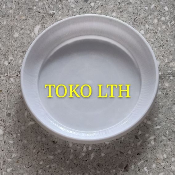 TATAKAN POT BUNGA 22 CM PUTIH / ALAS POT TANAMAN 22 CM PLASTIK