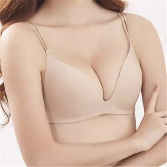 BRA BH SEAMLESS BUSA TALI SILANG BELAKANG TANPA KAWAT FASHION SEKSI SEXY