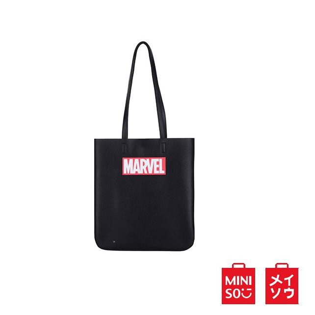 YTM Miniso Official Marvel Shoulder Bag tas tote wanita Ironman Spiderman Avengers 