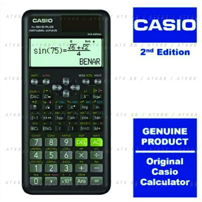 

Kalkulator Casio Scientific Fx-991Id Plus Baru Fx-991 Id Plus