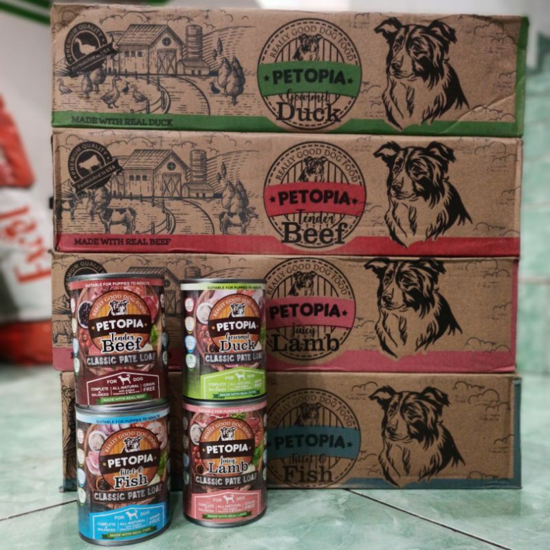 Petopia Dog Kaleng 380gr All Varian / Makanan Basah Untuk Anjing / Makanan Kaleng