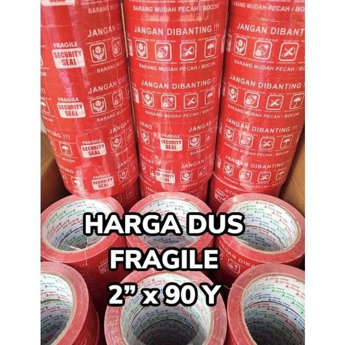 

Lakban Fragile Merah 2" (48Mm X 90Y) Harga Dusan Isi 72 Pcs Terbaru