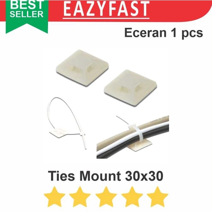 

Tie Mount Ecer Satuan Dudukan Tali Kabel Cable Ties Clip Mounting efst90 Ayo Order