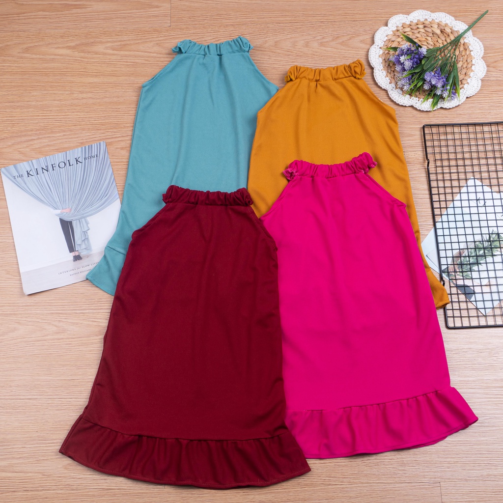 DRESS  ANAK PEREMPUAN 001 / DRESS BALITA RUFFLE 1-5 THN