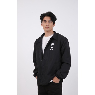 Men Coach Jacket Summer Chill Black