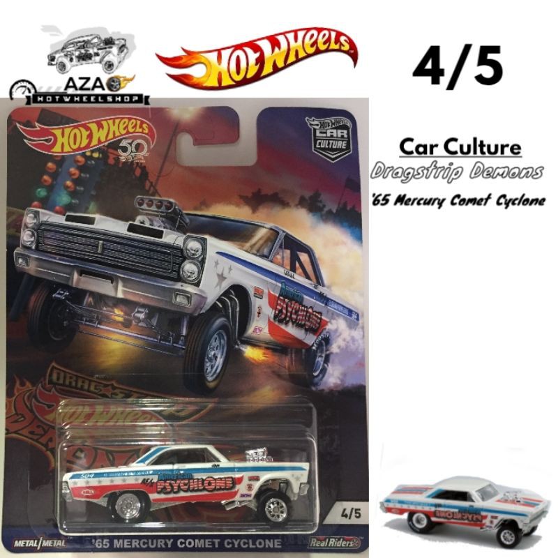 Hot Wheels Dragstrip Demons '65 Mercury Comet Cyclone HW Car Culture Hotwheels Drag Strip Demon