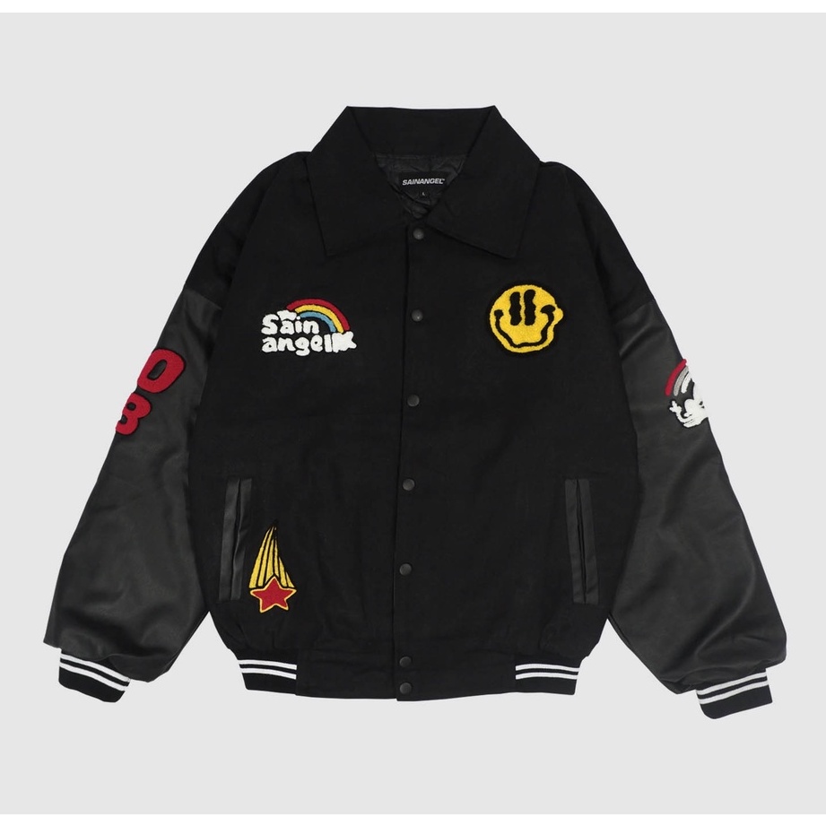 SAINANGEL VARSITY FUN COLLOR BLACK