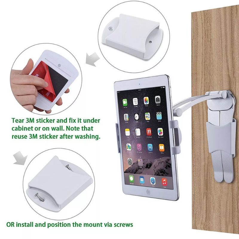 Phone Holder Handphone Tab Tablet Desktop Universal 2in1 Stand Standing meja dudukan Lipat digantung didinding