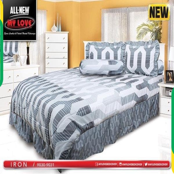 Bedcover My Love Motif Iron 180x200
