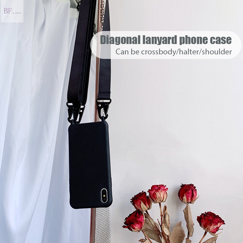 Diagonal Case Iphone 11 Silicone 13promax 12 X XR XSMAX 6 7 8 Plus Anti-drop and Anti-lost 12mini 13mini