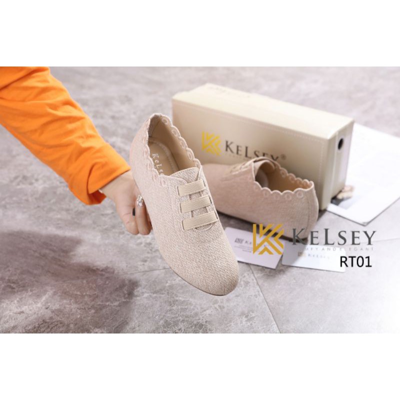 Kelsey Sepatu Wedges 4cm  Wanita RT01