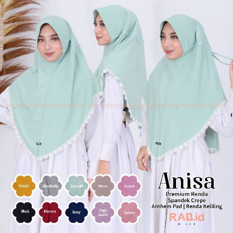 Anisa Premium Renda Khimar by RAB Hijab