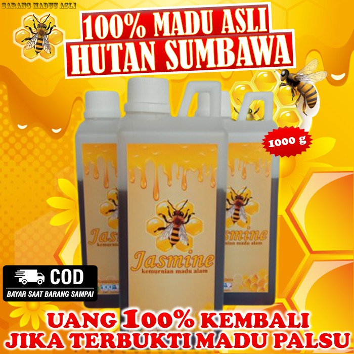 

MADU MURNI ASLI HUTAN PEDALAMAN SUMBAWA 1000 gram