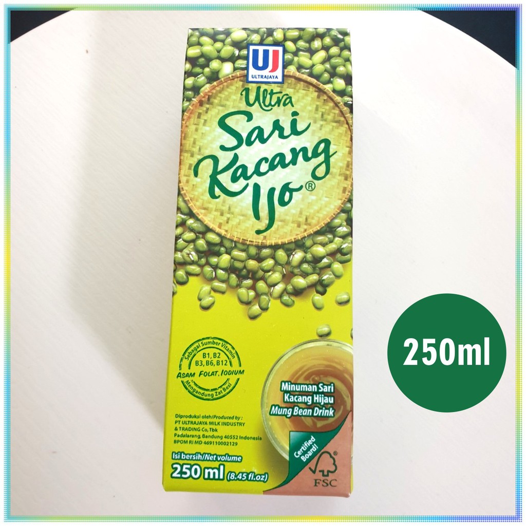 

Ultra Sari Kacang Hijau Minuman Kemasan Kotak 250ml