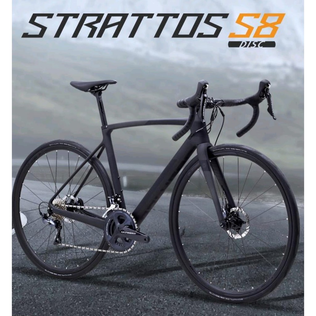 Sepeda Road Bike Polygon Strattos S8 Disc Brakes Size M
