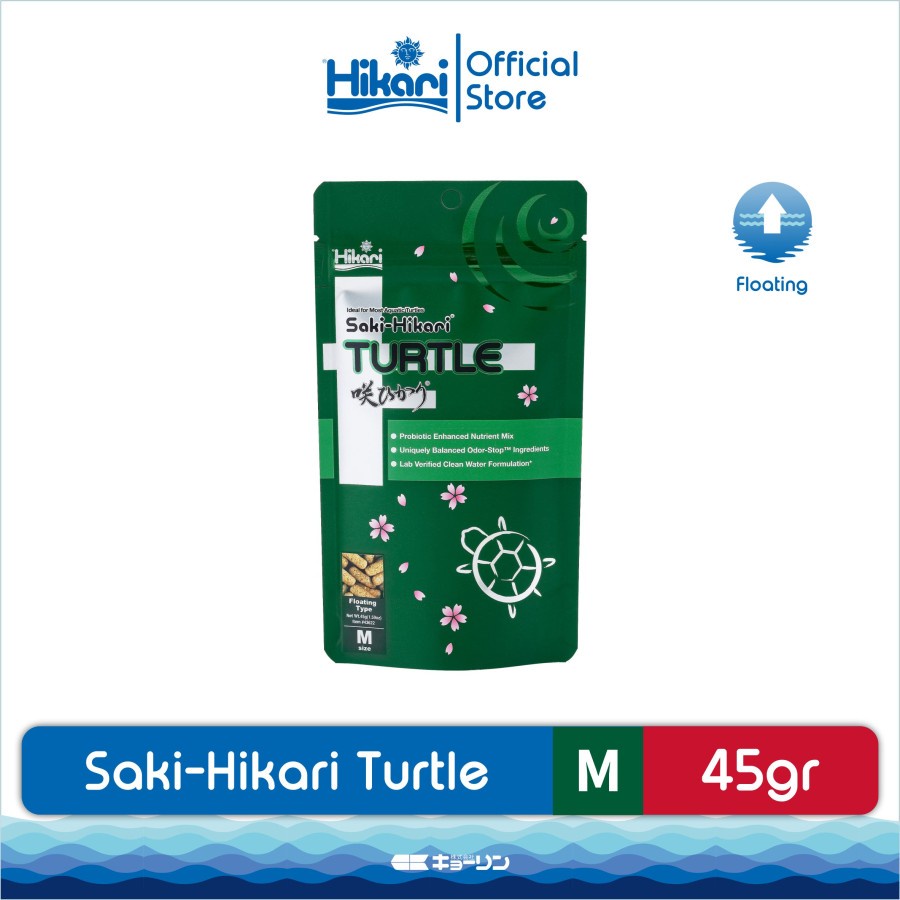 Saki Hikari Turtle 45g Pelet Pellet Makanan Pakan Kura-Kura Air Brazil