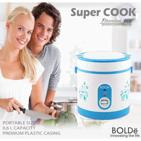 Rice cooker mini BOLDe 0,6L Titanium Eco Magic com travel