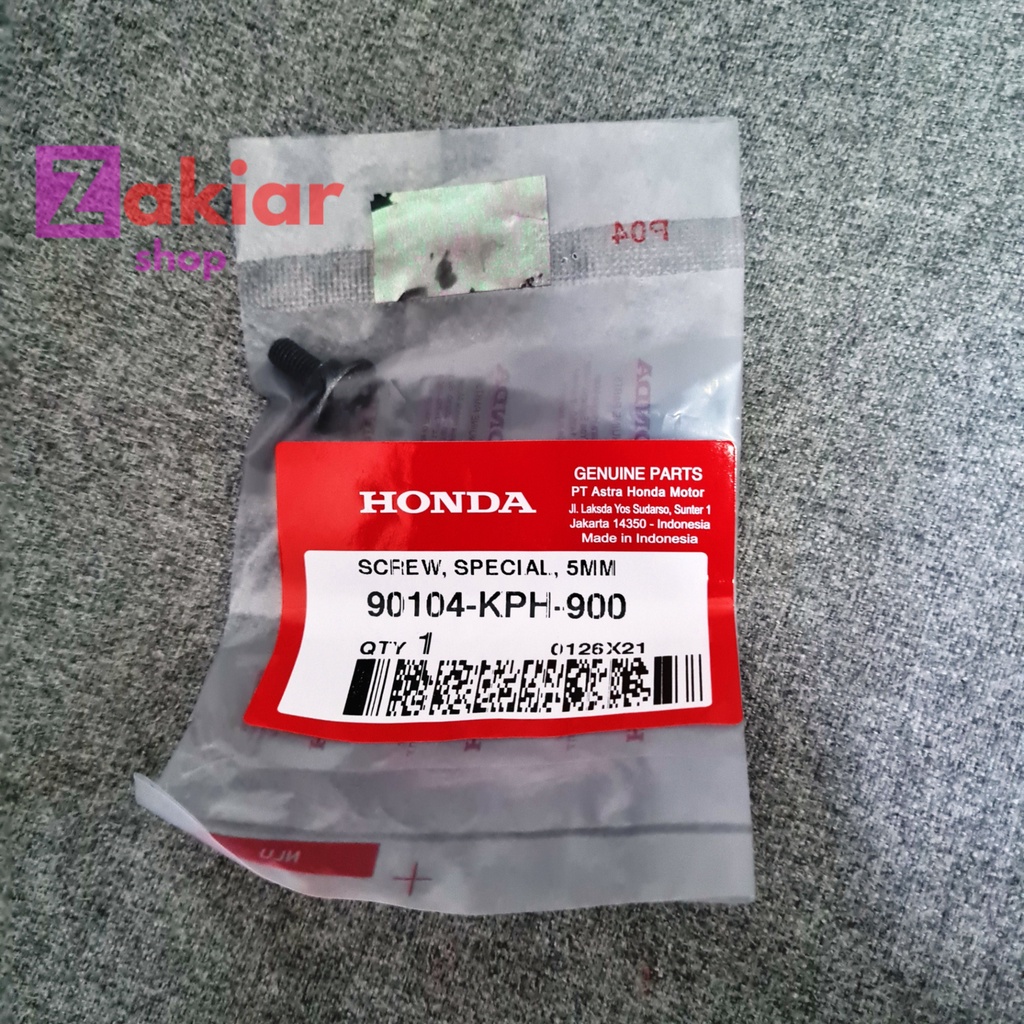 Screw Special 5mm Baut Cover Tameng Dasi Panel Karisma Supra X 125 Batman Ori AHM 90104KPH900