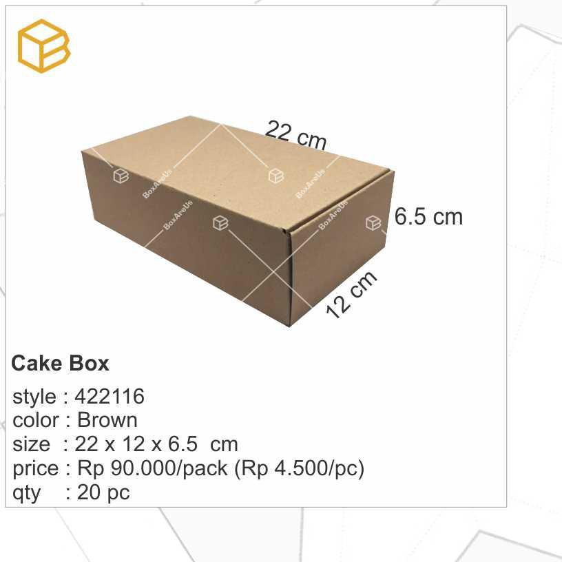 

♥ HWE B (20 pcs) TANPA TRAY | Box. Dus. Kemasan. Cake Box. Packaging. Multipurpose box, Gift Box I