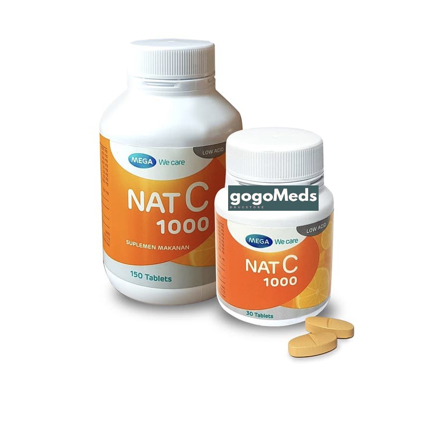 MEGA WE CARE NAT C ISI 30 TABLET VITAMIN C 1000MG