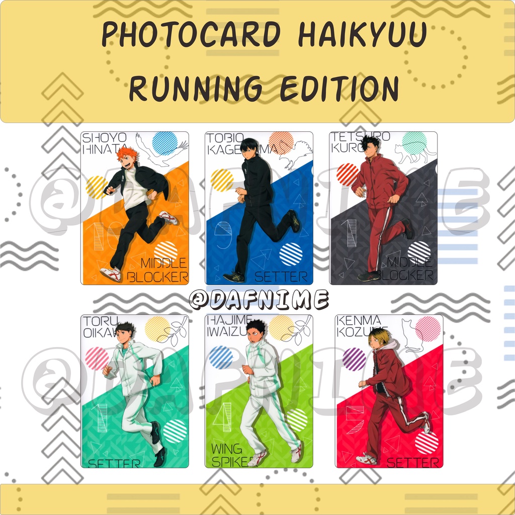 HAIKYUU RUNNING EDITION ANIME PHOTOCARD