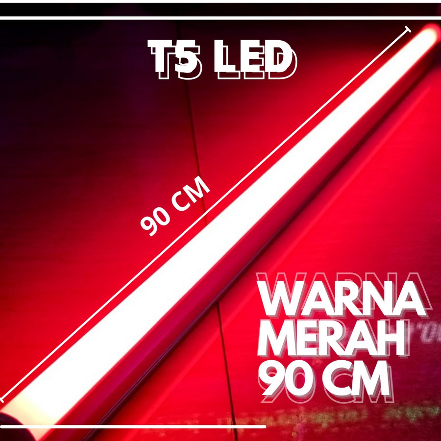 LAMPU T5 LED 90 CM MERAH 12 WATT LAMPU LED T5 90 CM LAMPU T5 MERAH LED