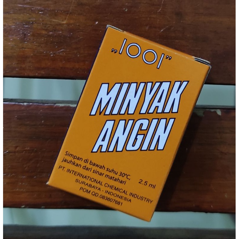 Minyak Angin 1001 / Sakit Kepala / Masuk Angin / Mual / Perut Kembung / Gatal digigit serangga