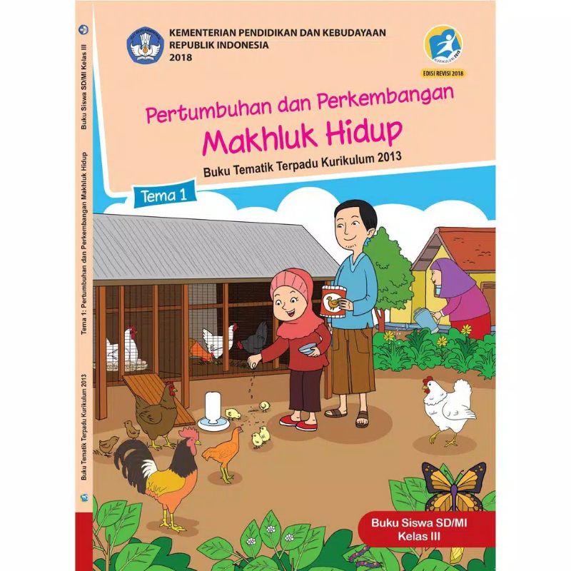 PAKET BUKU TEMATIK KELAS 3 SD TEMA 1 2 3 4 KURIKULUM 2013 REVISI KEMENDIKBUD