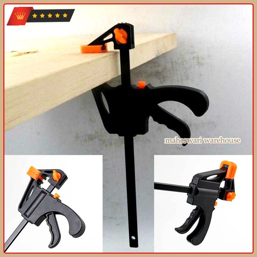 Speed Squeeze Ratcheting Clamp Penjepit Kayu