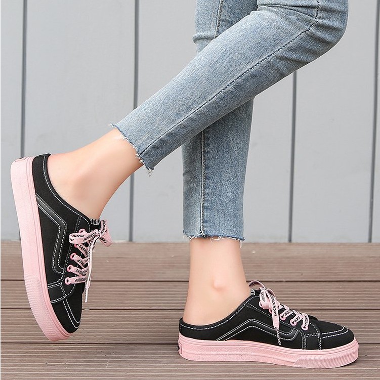 RYS - Fashion Tie Sepatu Sneakers Canvas Casual - Ori Import