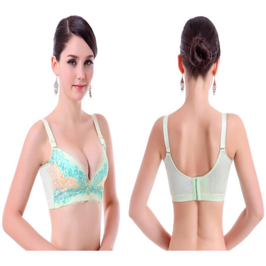 Push Up Bra 9973 non kawat n halus Busa Empuk dan Anti Sesak, bermotif Bunga