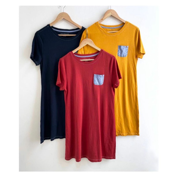 TMH  lace up tshirt dress