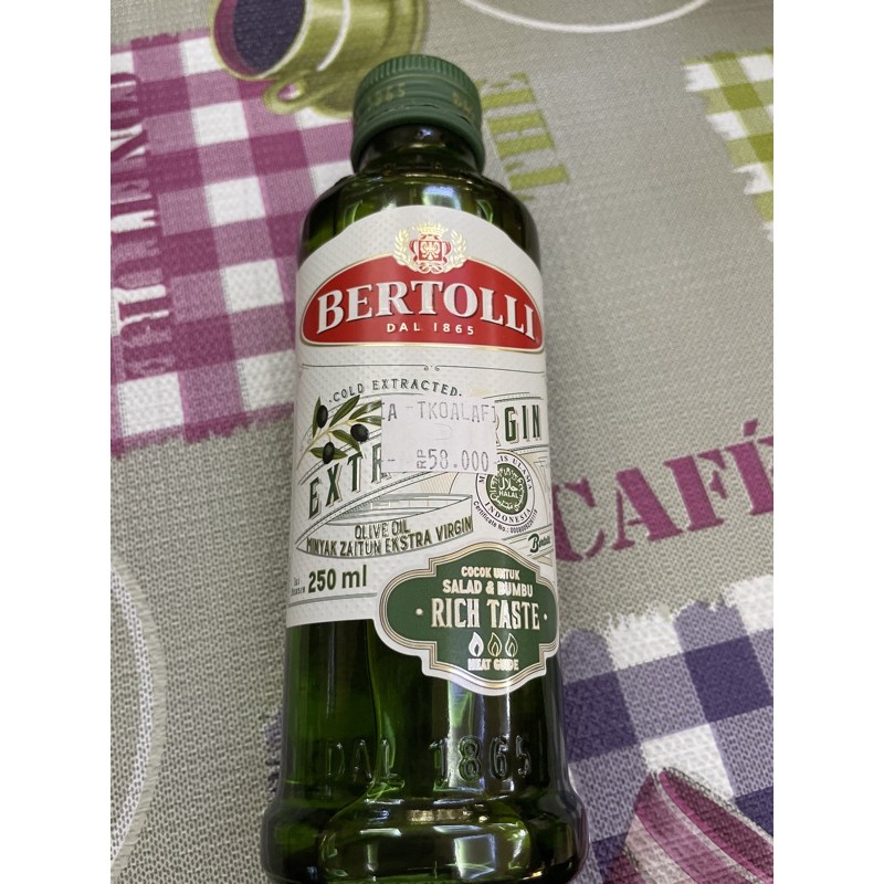 

Bertolli Minyak Zaitun Extra Virgin / Extra Virgin Olive Oil 250 ml