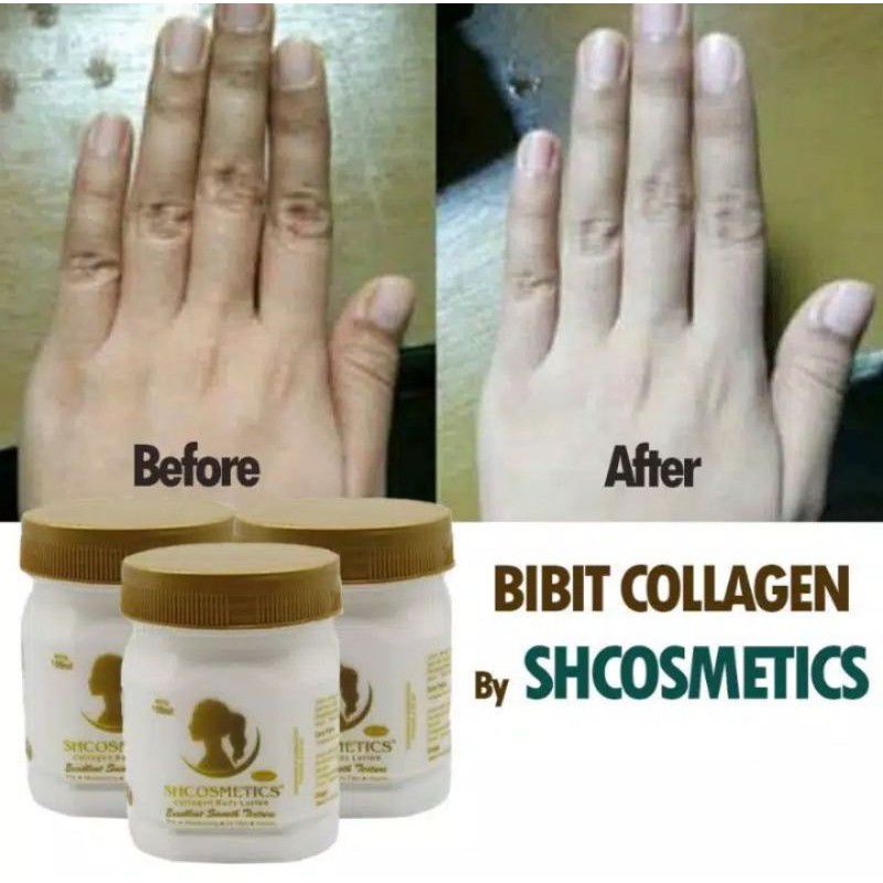 COD - Bibit Collagen Original - Bibit Pemutih Wajah Badan Ampuh - Cream Lotion Pemutih Badan Wajah