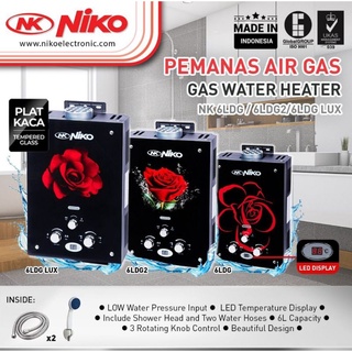 Water Heater Gas Niko NK-6LDG Lux Edition Digital