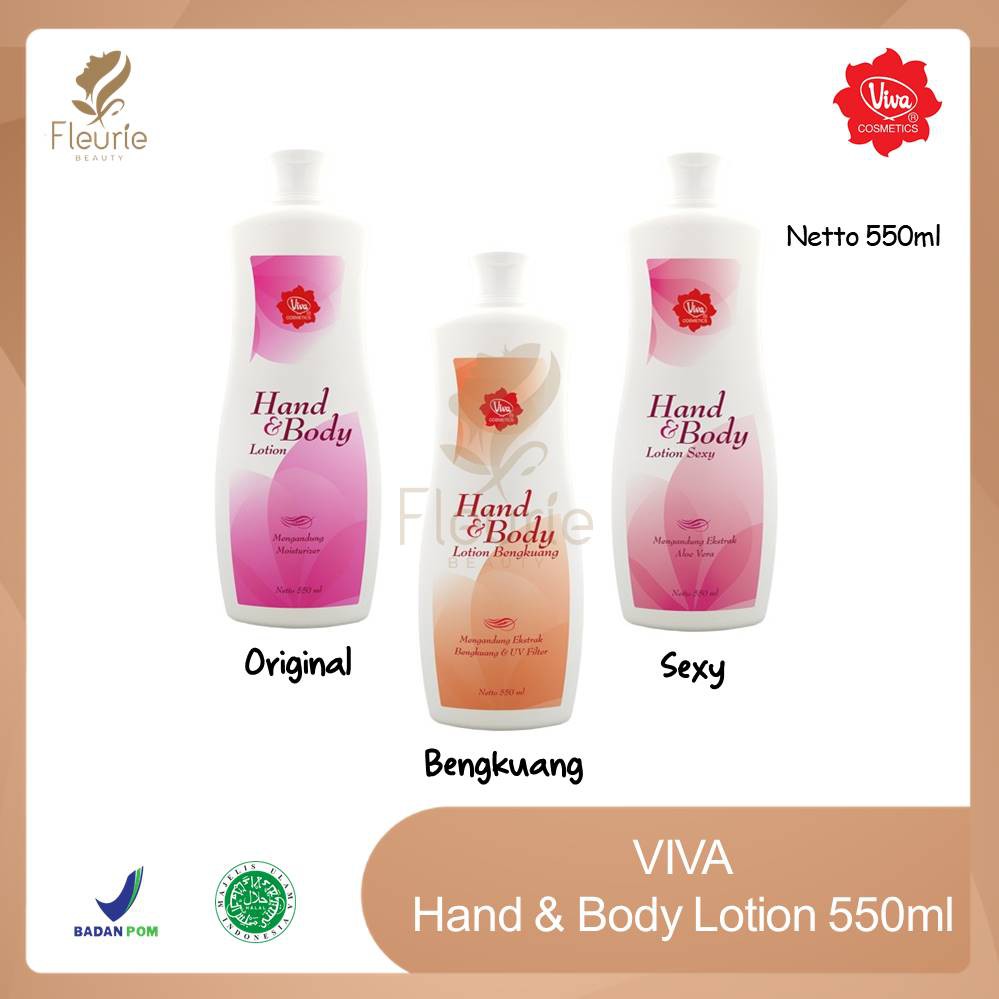 VIVA Hand &amp; Body Lotion 550ml (BESAR) Original BPOM