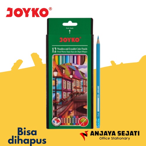 

Pensil Warna Joyko | Pensil Gambar Erasable 12 Panjang - CP 109