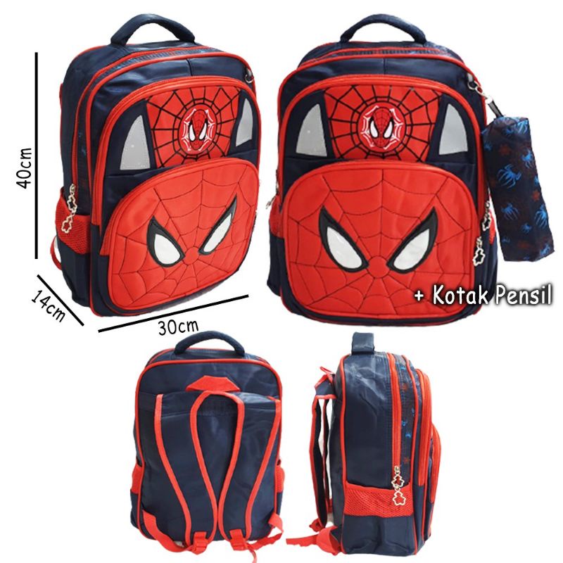 TAS ANAK SD IMPORT/TAS SEKOLAH SD SPIDERMAN JARING/TAS SPIDERMAN SD/TAS KARAKTER SD/TAS SPIDERMAN