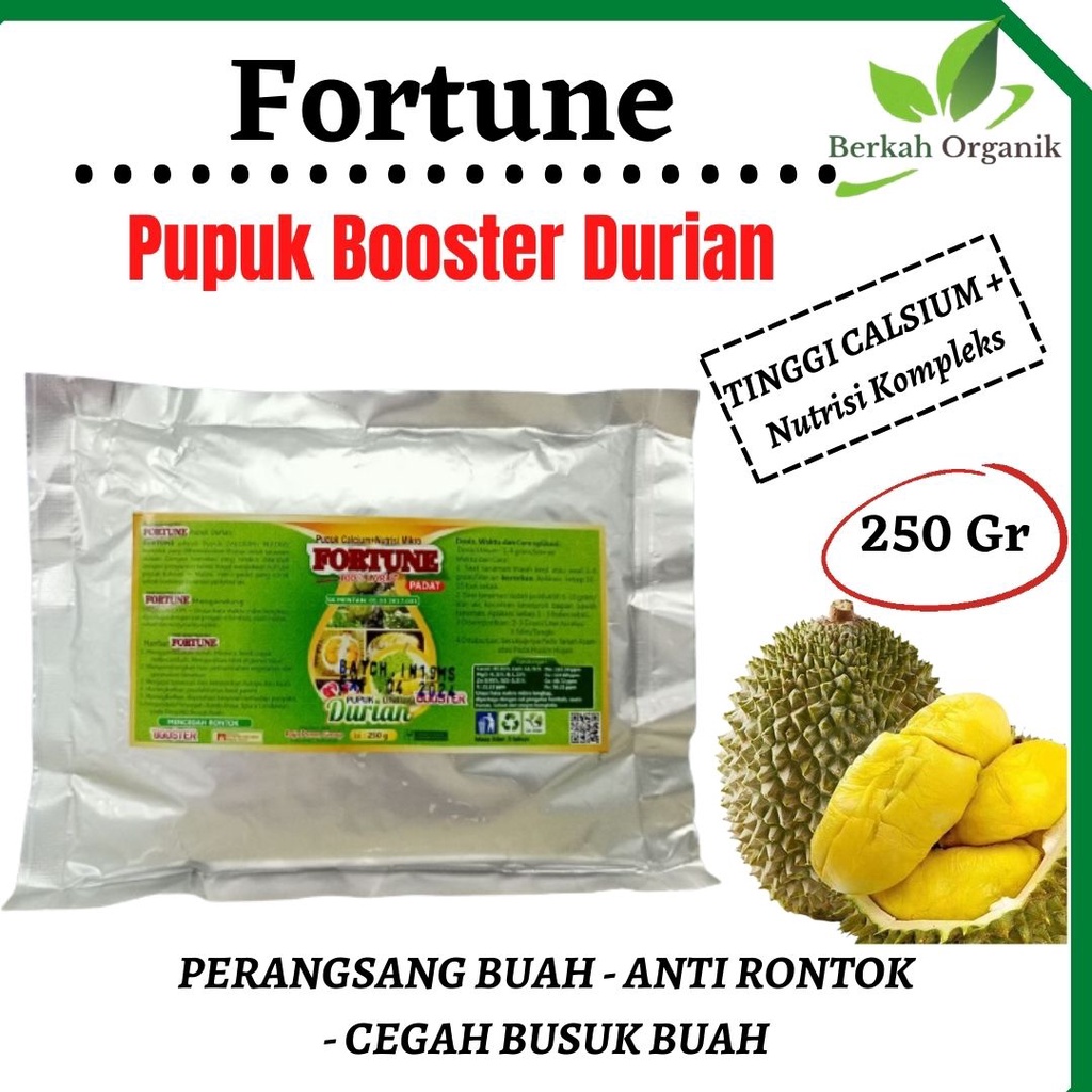 Pupuk Booster Durian Agar Bunga Tidak Rontok, Booster Pupuk Bibit Durian Cepat Berbuah