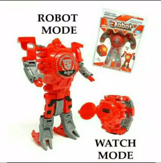 Jam Tangan Anak-Anak Unisex Mode Robot 3 Warna