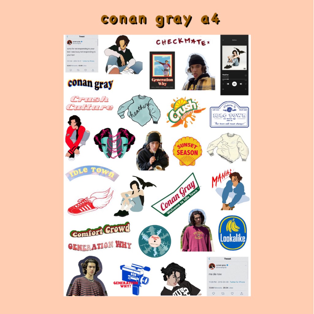 

STICKER TUMBLR CONAN GRAY A4