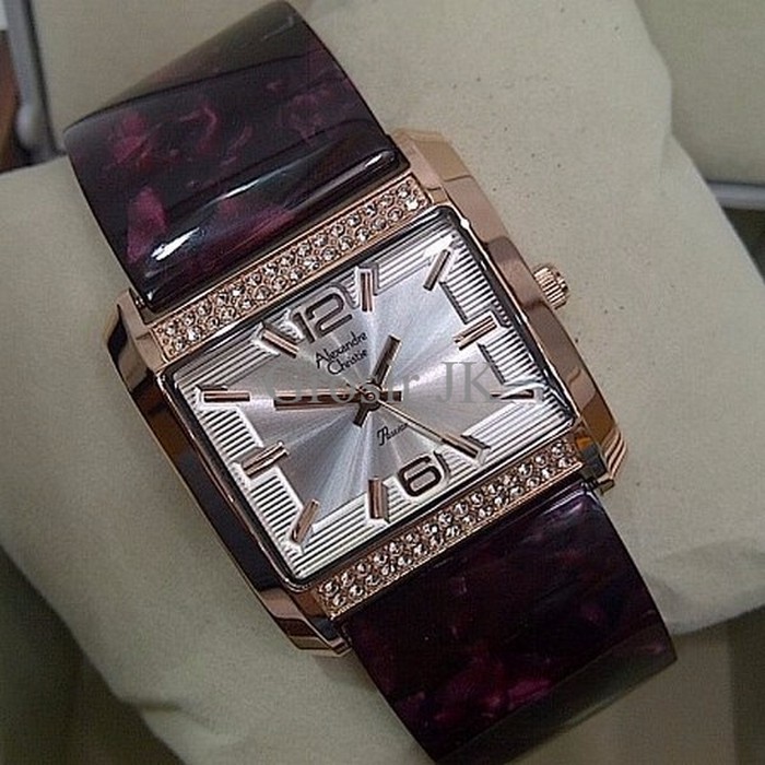 Jam Tangan Alexandre Christie Ac 2504 Ungu Coklat